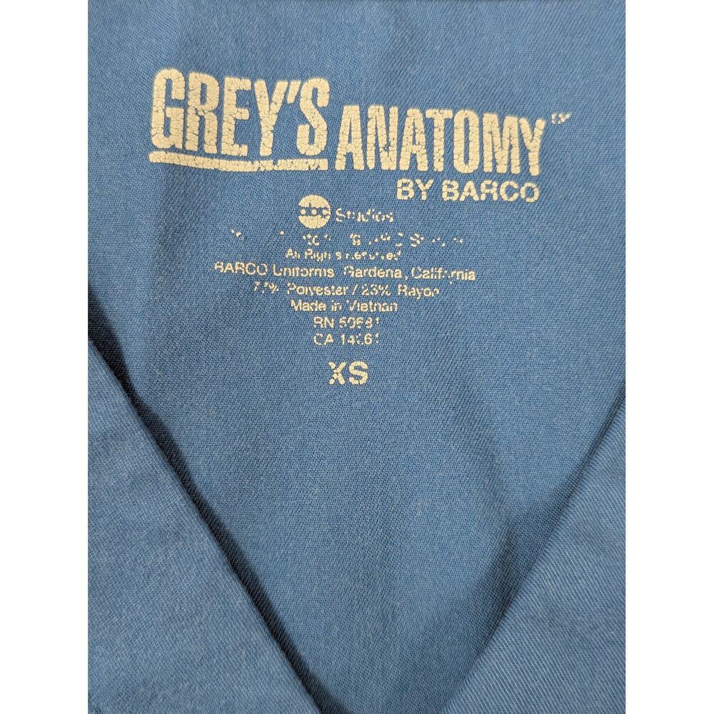 Women's Grey Anatomy Dark Teal Scrubs Size XS - Picture 4 of 13